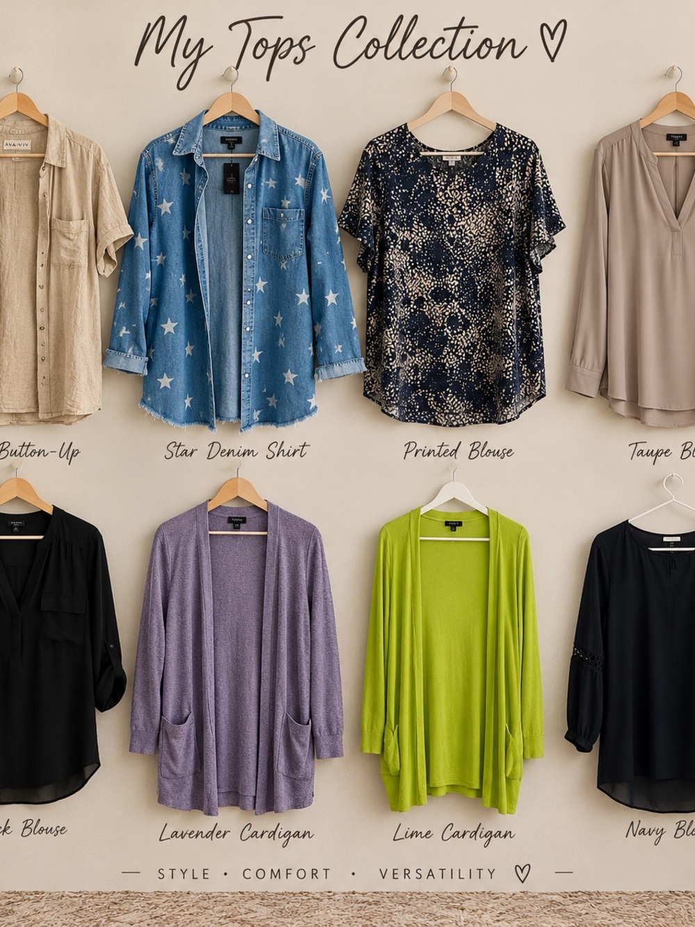 Bundle of 2x shirts, cardigans and Jean jacket